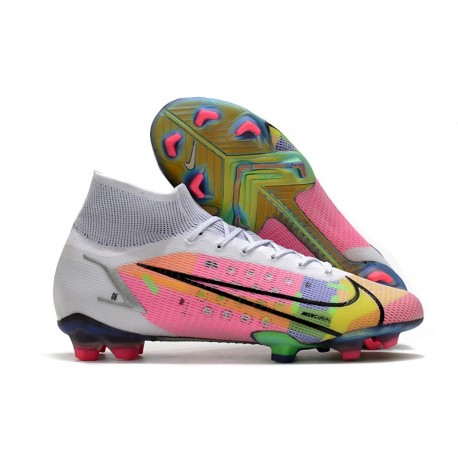 New Nike Mercurial Superfly 8 Elite FG White Pink Black