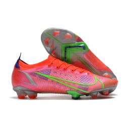 New Nike Mercurial Vapor XIV Elite FG - Bright Crimson Metallic Silver