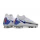 Nike Phantom GT Elite DF FG Mens Cleat White Black Blue