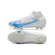 Nike Mercurial Superfly VIII Elite FG White Blue