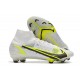 New Nike Mercurial Superfly 8 Elite FG White Black Metallic Silver Volt