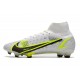New Nike Mercurial Superfly 8 Elite FG White Black Metallic Silver Volt