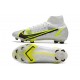 New Nike Mercurial Superfly 8 Elite FG White Black Metallic Silver Volt