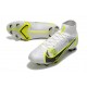 New Nike Mercurial Superfly 8 Elite FG White Black Metallic Silver Volt