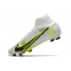 New Nike Mercurial Superfly 8 Elite FG White Black Metallic Silver Volt