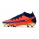 Nike Phantom GT Elite DF FG Mens Cleat Orange Gold Blue