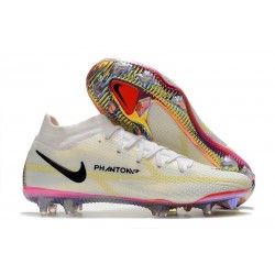 Nike Phantom Generative Texture II Elite DF FG Motivation - White Bright Crimson Volt Black