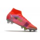 Nike Mercurial Superfly VIII Elite SG PRO Anti Clog Bright Crimson Metallic Silver