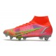 Nike Mercurial Superfly VIII Elite SG PRO Anti Clog Bright Crimson Metallic Silver