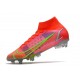 Nike Mercurial Superfly VIII Elite SG PRO Anti Clog Bright Crimson Metallic Silver