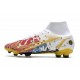 Nike Mercurial Superfly VIII Elite FG White Red Blue Golden