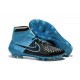 Nike Magista Obra FG Soccer Cleats - Low Price Leather Blue Black
