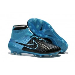 Nike Magista Obra FG Soccer Cleats - Low Price Leather Blue Black