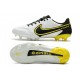 Nike Tiempo Legend IX Elite FG Shoes White Dark Smoke Grey Black Yellow Strike