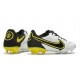 Nike Tiempo Legend IX Elite FG Shoes White Dark Smoke Grey Black Yellow Strike