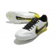 Nike Tiempo Legend IX Elite FG Shoes White Dark Smoke Grey Black Yellow Strike