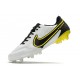 Nike Tiempo Legend IX Elite FG Shoes White Dark Smoke Grey Black Yellow Strike