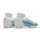 Nike Mercurial Superfly VIII Elite FG White Blue