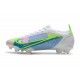 Nike Mercurial Vapor 14 Elite FG Boot White Blue Volt