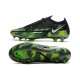 Nike Phantom GT2 Elite FG Shoes Shockwave - Black Metallic Platinum Green Strike