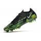 Nike Phantom GT2 Elite FG Shoes Shockwave - Black Metallic Platinum Green Strike