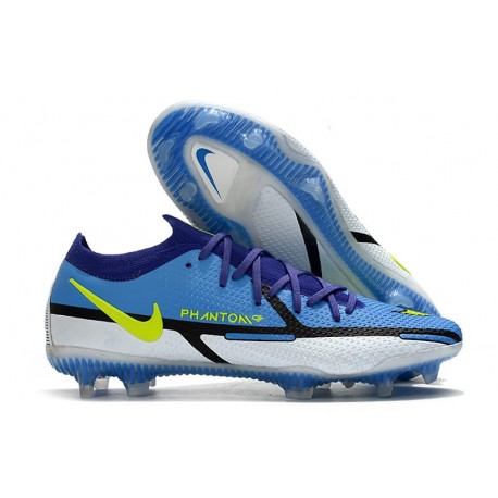 Nike Phantom GT2 Elite FG Shoes Recharge - Sapphire Volt Grey Fog Blue Void