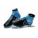 Nike Magista Obra FG Soccer Cleats - Low Price Leather Blue Black
