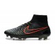 New Shoes - Nike Magista Obra Firm-Ground Football Cleats Black Rough Green Hyper Crimson