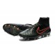 New Shoes - Nike Magista Obra Firm-Ground Football Cleats Black Rough Green Hyper Crimson