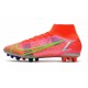 Top Nike Mercurial Superfly 8 Elite AG Bright Crimson Metallic Silver