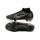 New Nike Mercurial Superfly 8 Elite FG Shadow - Black Metallic Gold Metallic Silver